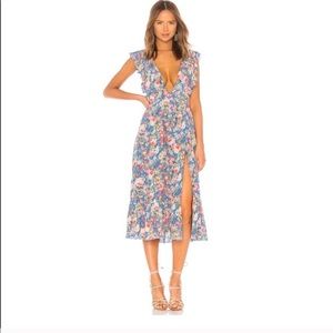 Majorelle Mistwood Blue Floral Dress